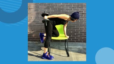 Move 6: Chair Dumbbell Triceps Kickback