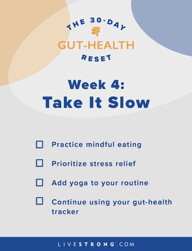 illustration of week four of the 30-day gut-health reset goals checklist