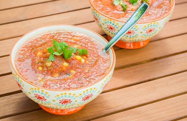Hearty Gazpacho Bowl cold soup recipes