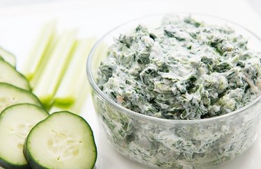 Creamy Spinach Dip Snack cucumber dip