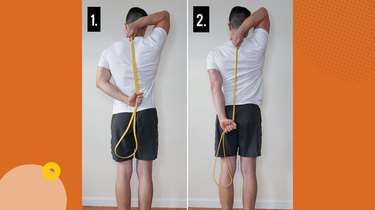 Move 4: Band-Assisted Triceps Stretch 