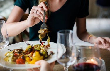 woman eating