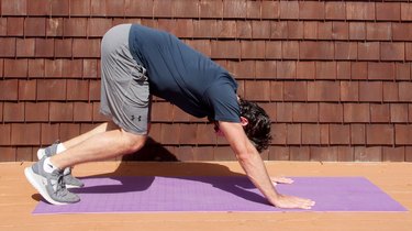 1. Downward Dog With Bent Knees