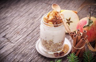 Overnight Apple Pie Protein Oats Overnight Oats Recipes