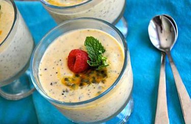 Passion Fruit Protein Mousse high protein desserts