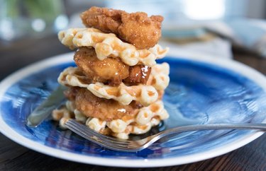 Chicken and waffle kebabs chicken recipes