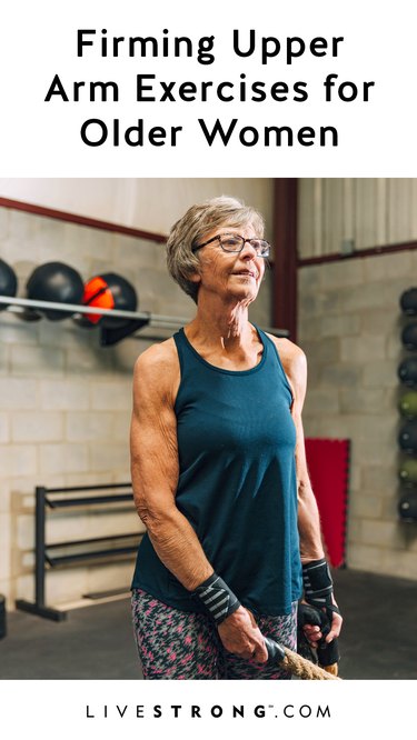 Firming upper arm exercises for older adults graphic