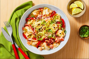 A bowl of lemon tortellini Palermo from HelloFresh, one of the best meal kits for weight loss