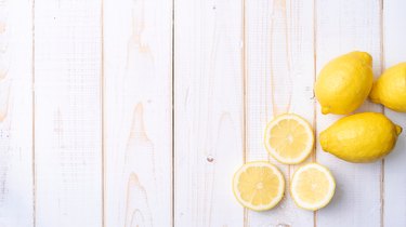 Directly Above Shot Of Lemons On Table