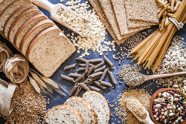 Dietary carbs food still life