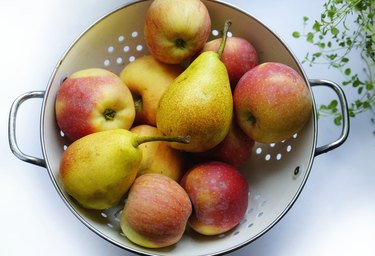 Directly Above Shot Of Fruits In Bowl