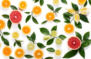 Background of citrus fruits