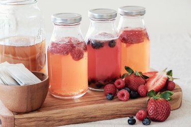 Kombucha fermented fruit tea