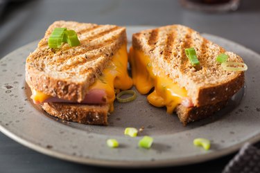 grilled ham and cheese sandwich