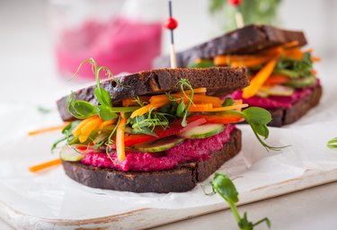 Plant-based vegetarian sandwich