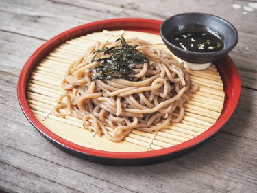 Soba noodles Japanese food