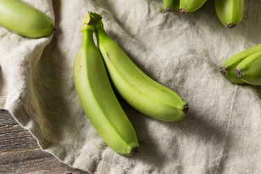 Organic Green Bananas