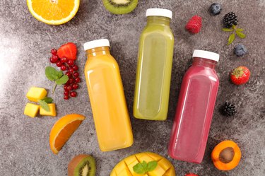 Blended fruit juice sale