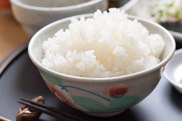 white rice in a bowl