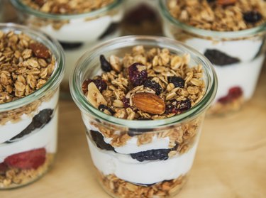 Yogurt with fruit and granola