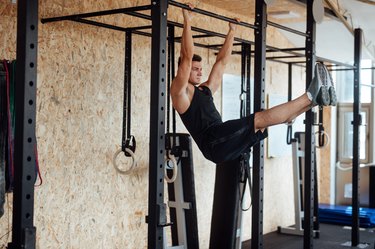 Man doing ab exercises