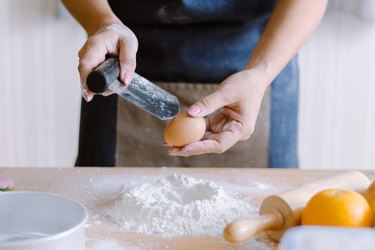 Woman made a homemade bakery