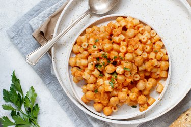 Ditalini pasta with chickpeas