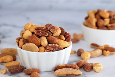 mixed nuts in bowl