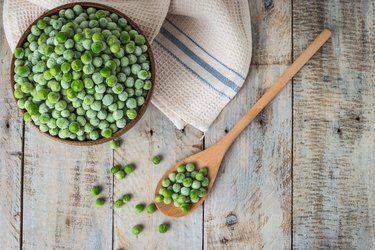 Fresh frozen peas.