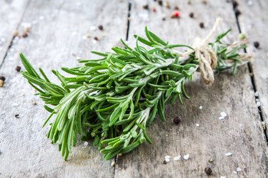A bunch of fresh rosemary as an herb for weight loss