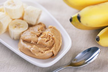 Healthy Banana peanut butter snack to eat after a workout