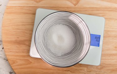 Bowl of granulated sugar