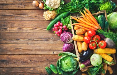 Assortment of the fresh vegetables