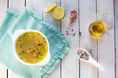 homemade chicken soup