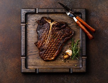 Grilled meat Hand selected Prime Dry Aging Steak T-bone