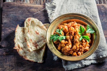 Spicy Channa Masala with chickpeas