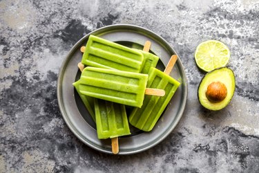 Avocado and Lime Popsicles