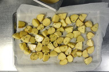 cubed potatoes