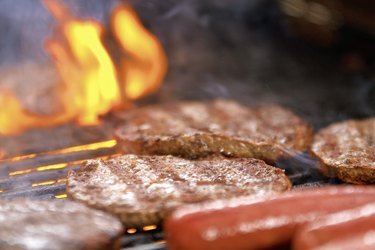 Grilling frozen burgers and hot dogs