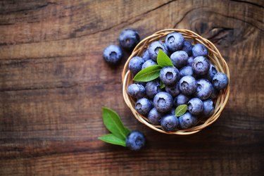 Fresh blueberries