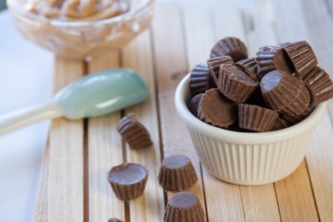 gluten-free Reese's peanut butter cups unwrapped minis