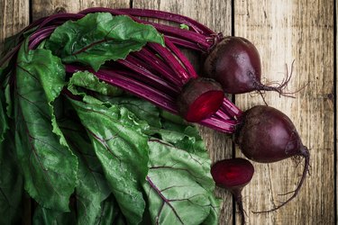 Fresh organic beetroot can cause dark stool