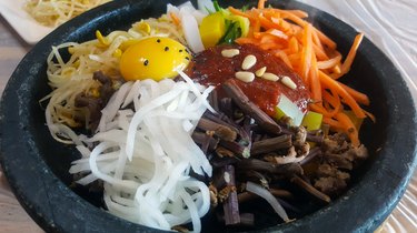 Korean traditional food Dolsot Bibimbap