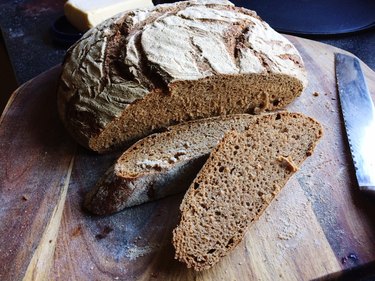 Close-Up Of Bread On Table