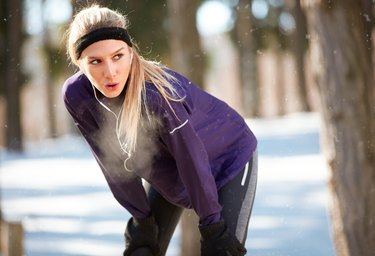 Female rest from running