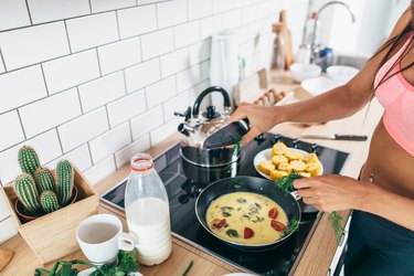 How long after online breakfast should you workout