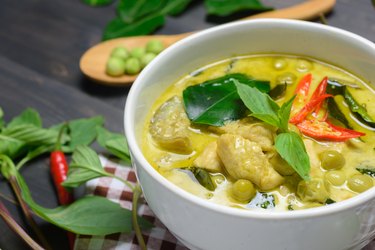 green curry with chicken