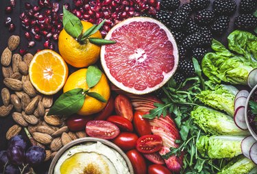 Healthy Vegan Snack Board Pink Grapefruit