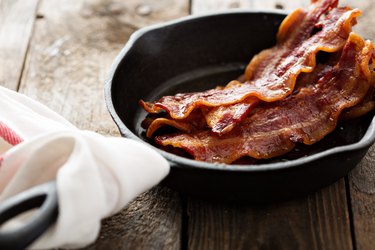 Sizzling hot bacon, as an example of foods to avoid with GERD