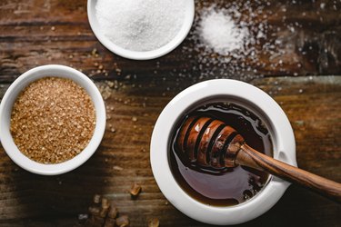 different kinds of sugar and maple syrup for healthy sugar substitute